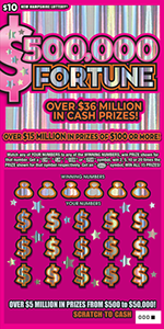 $10 $500,000 Fortunes Series IV ticket