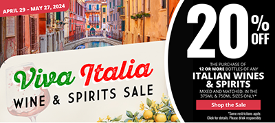 viva italia wine and spirits sale!